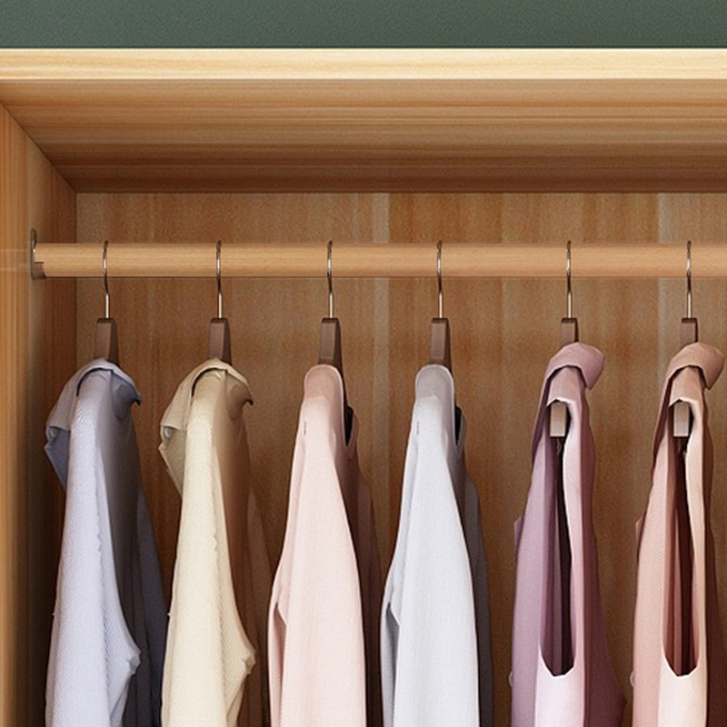 Minimalist Manufactured Wood Independent Wardrobe Closet with Soft Close Door, Interior Shelves, and Clothing Rod - image 5