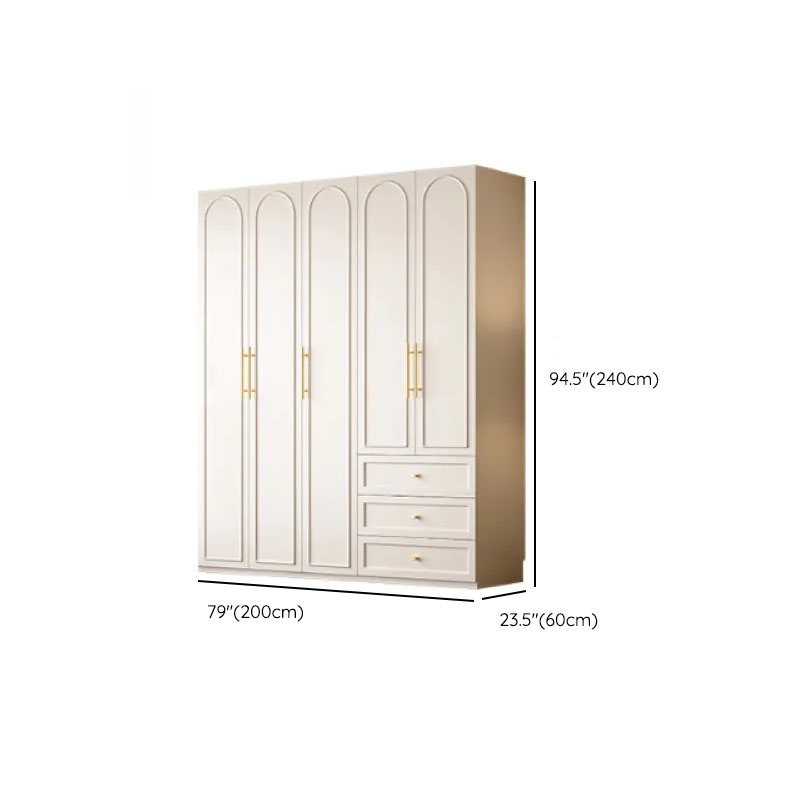 Chalk Modern Wooden Standalone Almirah with 3-Drawer/6-Drawer, Soft Close Door, and Interior Shelves - image 19