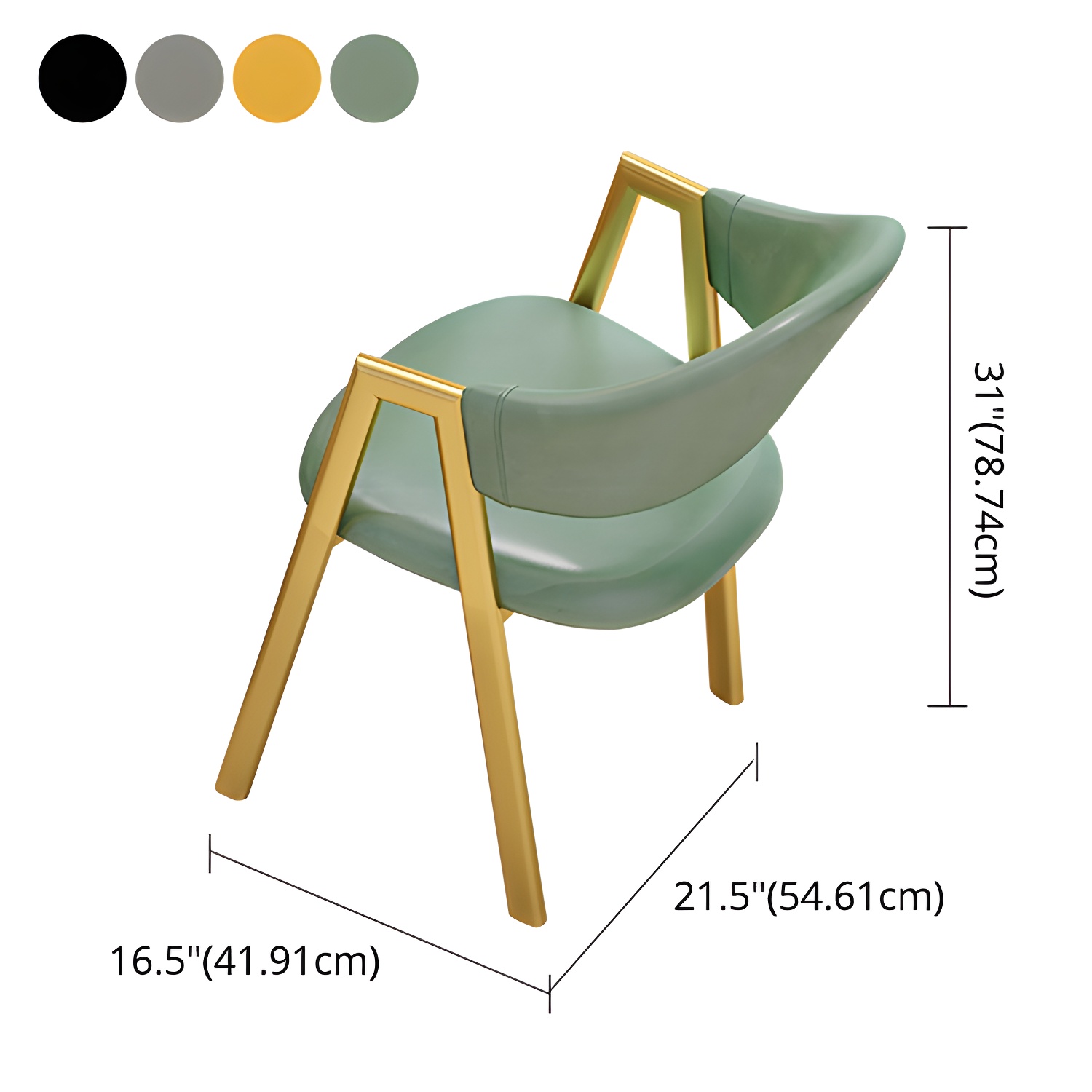 Round Standard Laminated Faux Marble Dining Set with Gold Metallic Legs for Dining Furniture - image 10