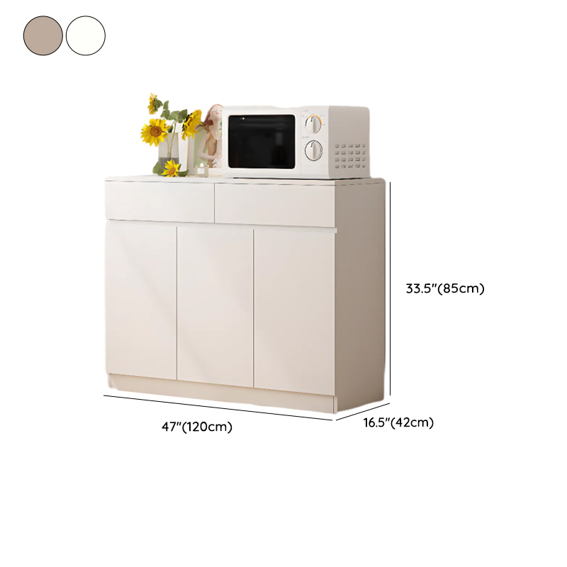 Simple Sideboard with Multiple Drawers, Closet Cabinet, Standard and Narrow Sizes, 1 or 2 Shelves, Wood Countertop, 2 to 5 Doors - image 15