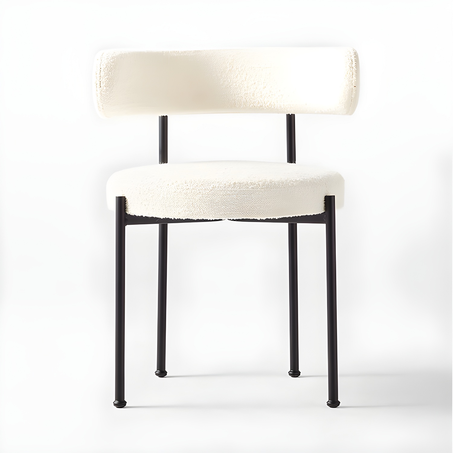 Modern Style Upholstered Side Chair Open Back Dining Chair for Dining Room - image 7