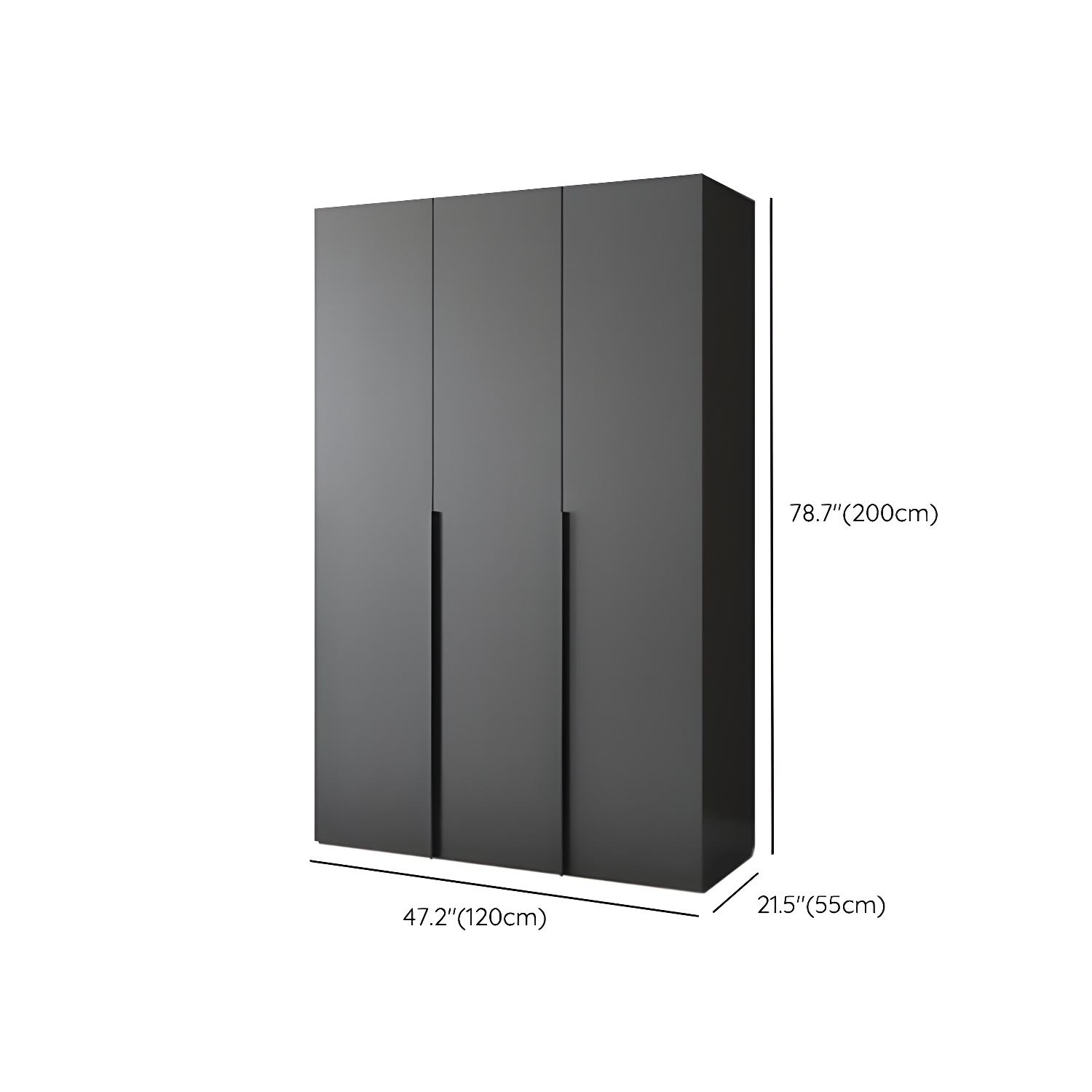 Modern Wooden Wardrobe Cabinet Bedroom Soft Close Doors Armoire - image 16