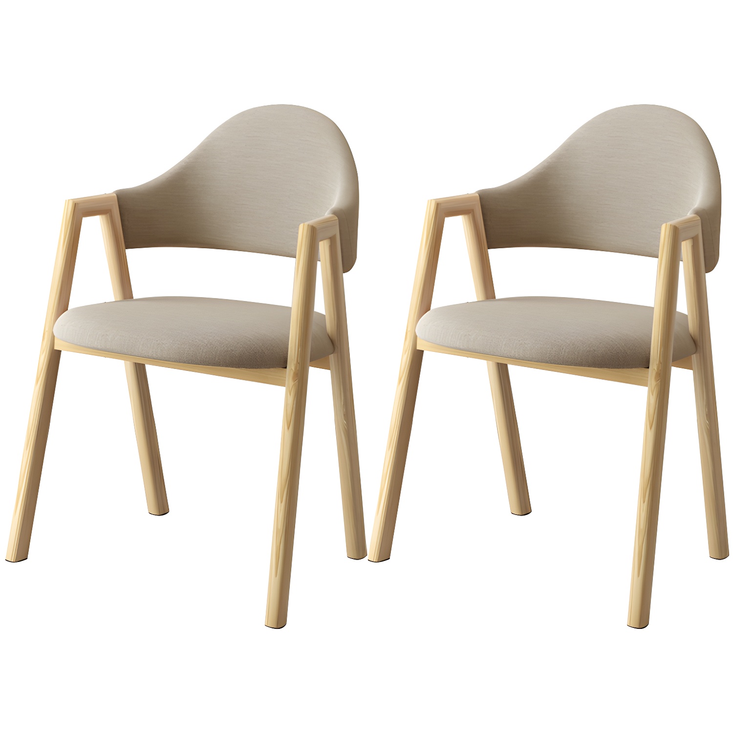 Scandinavian Study Room Metal Arm Chair Colorful Open Dining Chair with Natural Legs - image 11