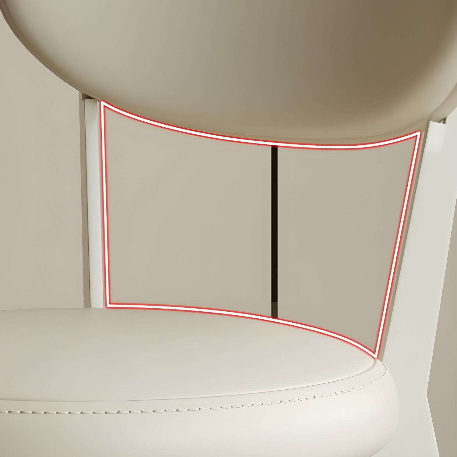 Dining Room Open Back Upholstered Dining Side Chair with Metal Frame - image 13