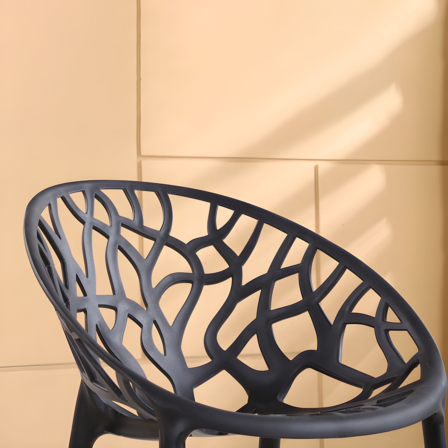 Contemporary Plastic Dining Room Chairs Armless Open Back Dining Side Chair for Restaurant - image 17