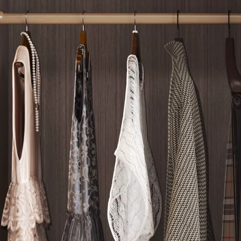 Beige Modish Armoire Cabinet in Manufactured Wood with Soft Close Drawer, Soft Close Door, Interior Shelves, and Clothing Rod - image 4