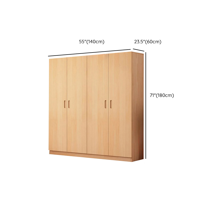 Freestanding Natural Wood Natural Wardrobe - image 39