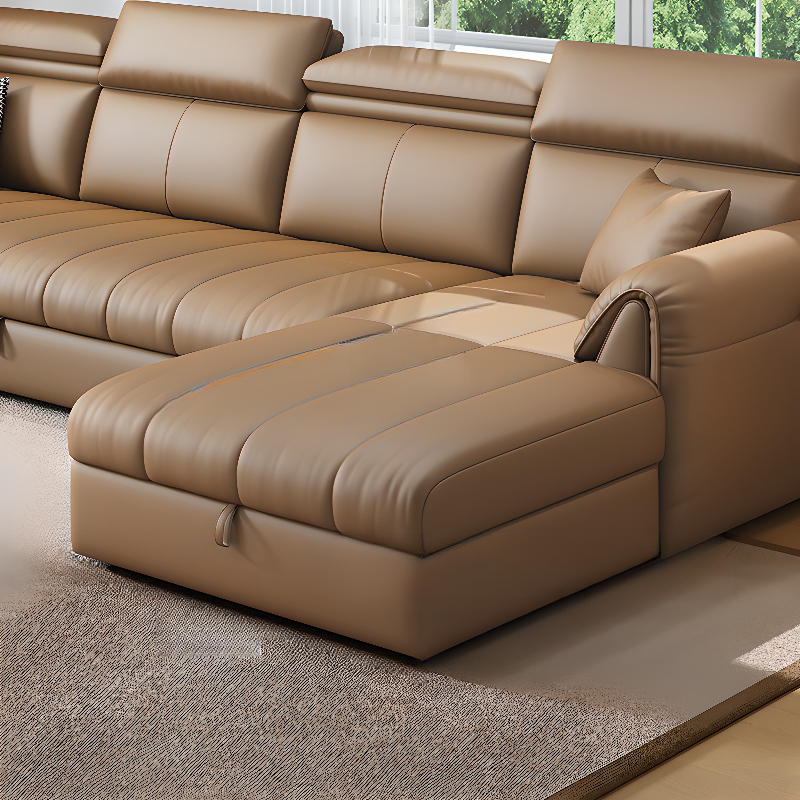Coffee L-Shape/Straight Right Hand Facing/Horizontal Sofa Chaise/Convertible Sofa with Under-seat-storage for Seats 5/Seats 2/for 6 - image 7