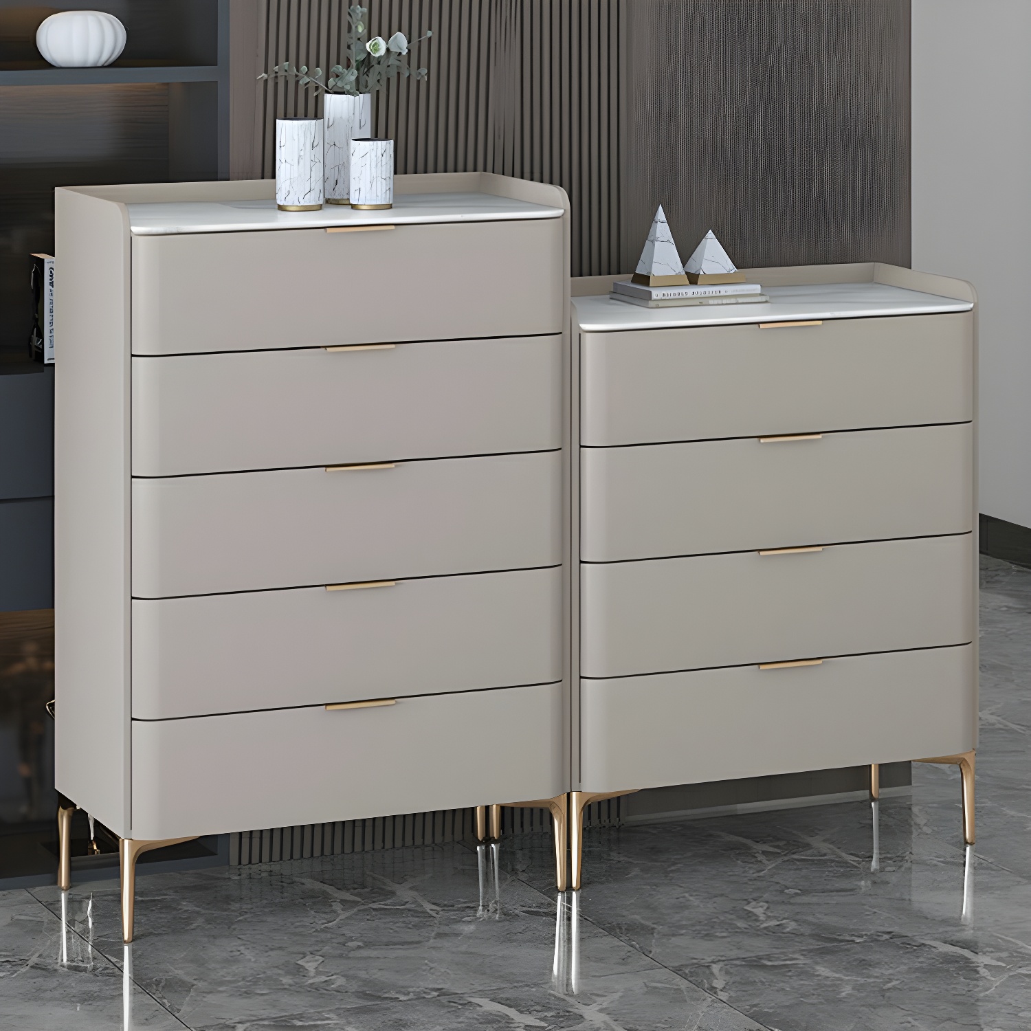 Modern Pine Wood Dresser with Drawers and Soft Close Glides in Narrow Design - image 10