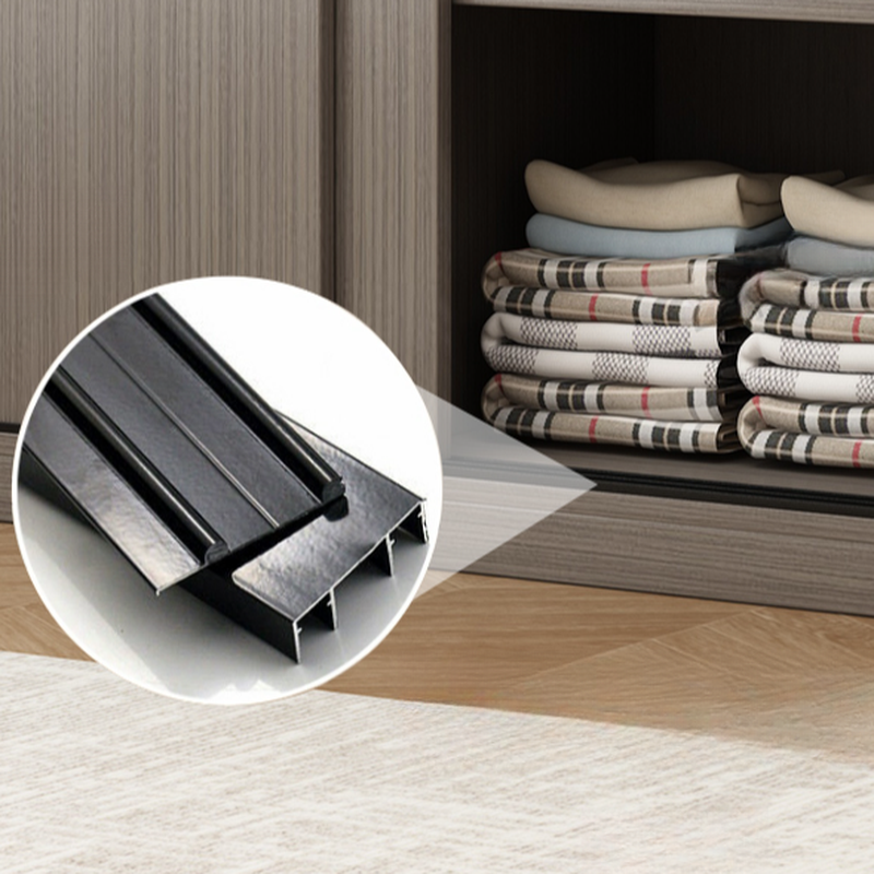 Dove Grey Minimalist Laminate Cabinet Armoire with 3-Drawer/4-Drawer, Soft Close Door, Interior Shelves, and Clothing Rod - image 6