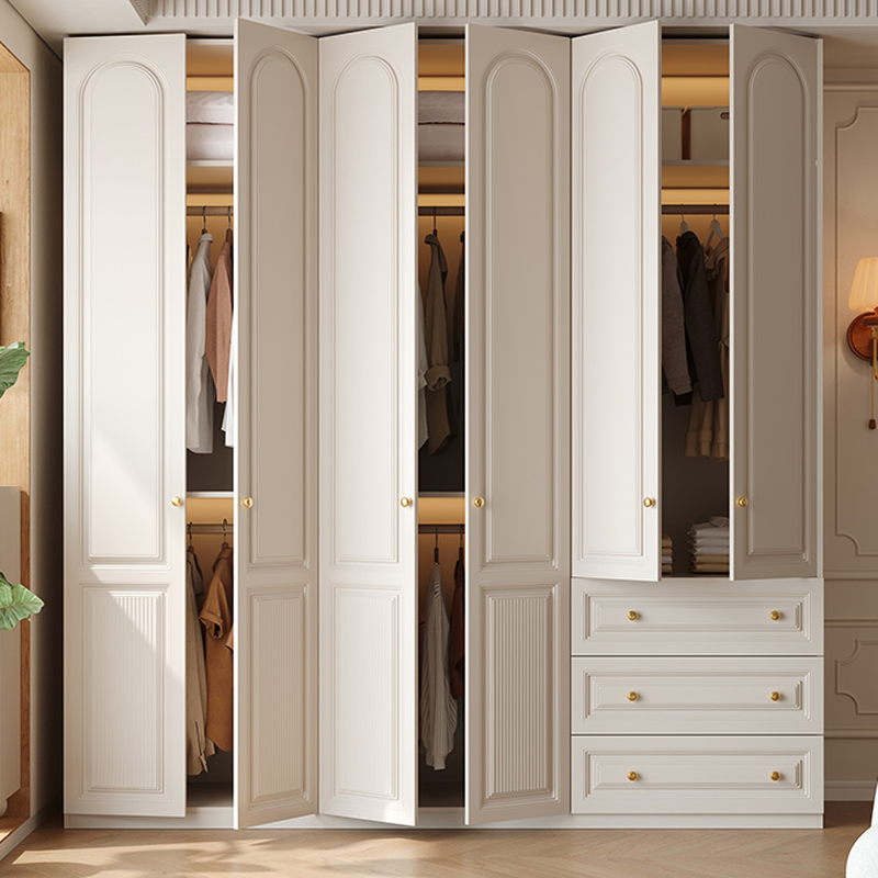 Minimalist Manufactured Wood Independent Almirah with Soft Close Drawer, Interior Shelves, and Clothing Rod - image 3