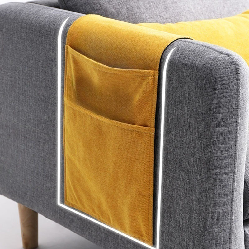 Modern Simple Style L-Shape Natural Wood Reversible Corner Sectional for Living Space - image 23