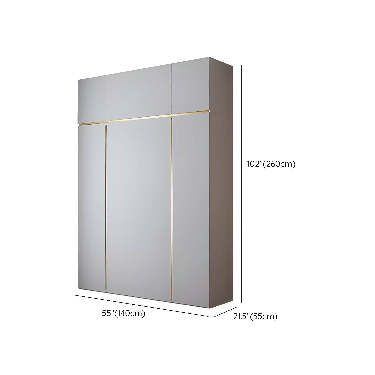 Contemporary Wooden Wardrobe Armoire with Shelves and Garment Rod - image 16