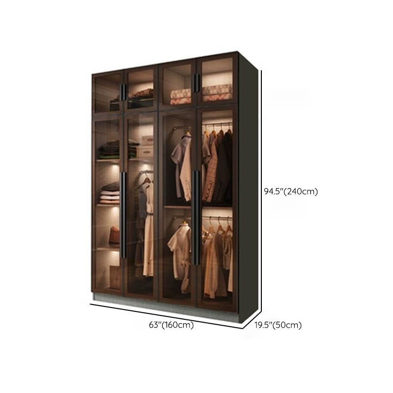 Ink Casual Lumber Wardrobe with Soft Close Door, Interior Shelves, and Hanging Rod - image 28