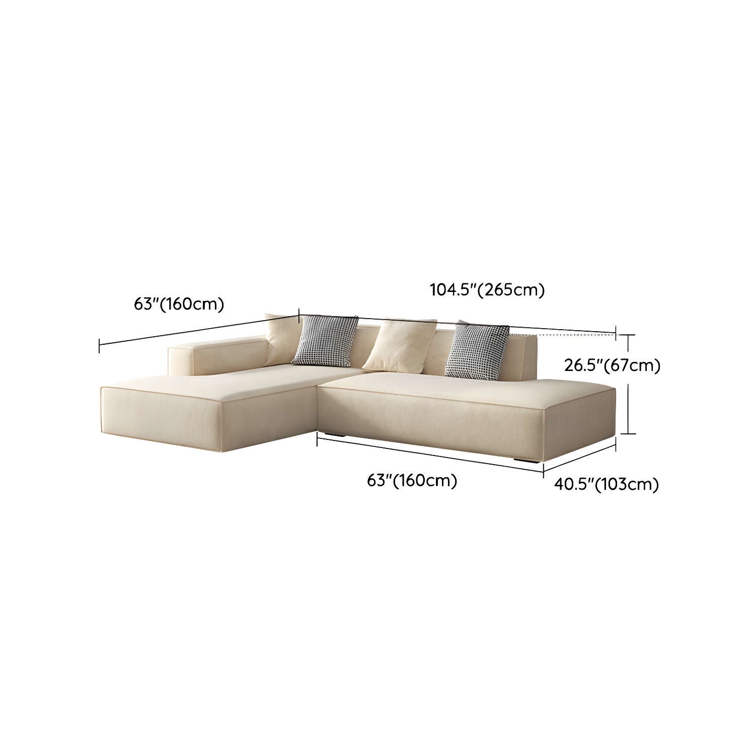 Elegant Sectional with Synthetic Upholstery in Moderate-Gray Tone and Built-in Charging Ports - image 20