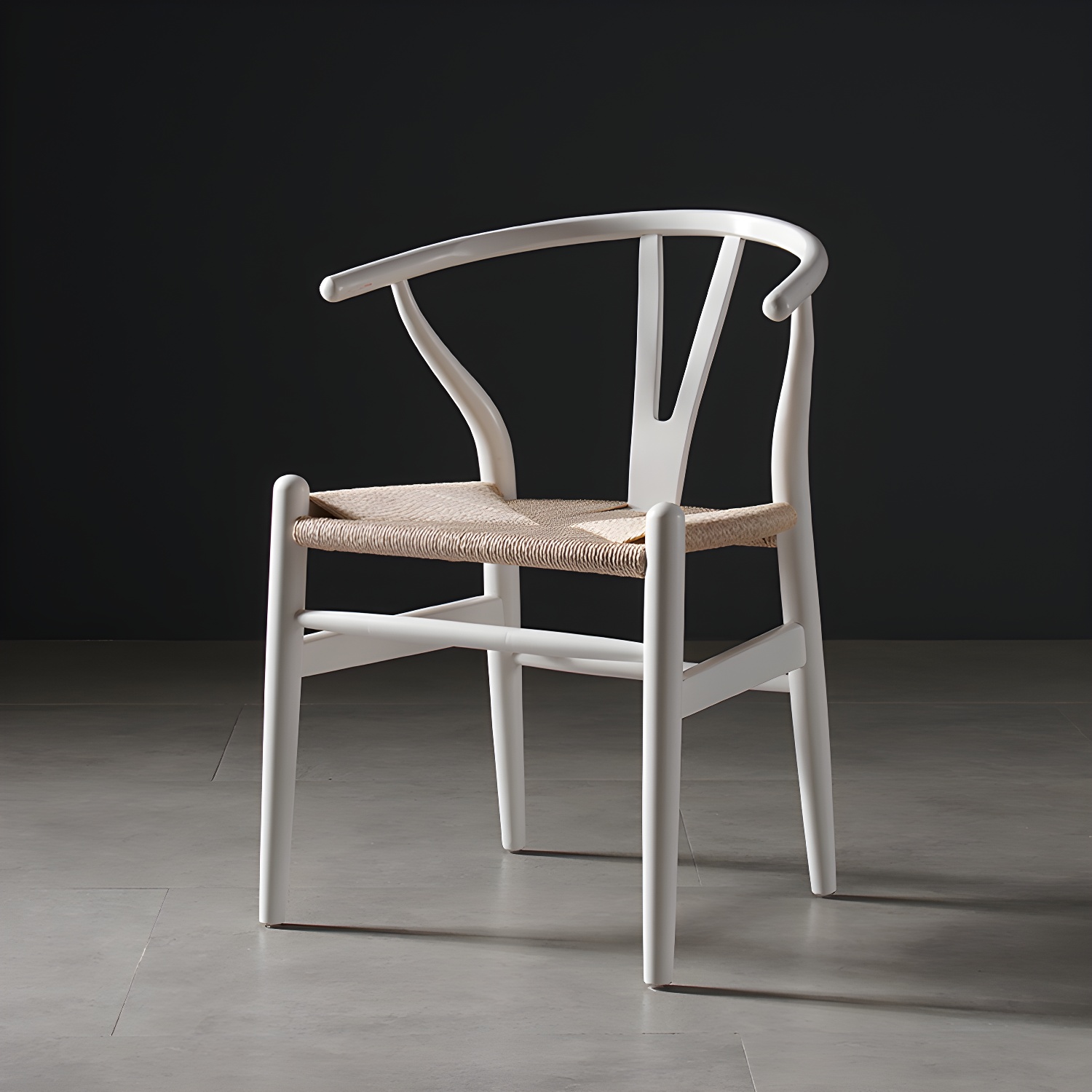 Scandinavian Style Wood Dining Chair Dining Room Wishbone Chair with Arm - image 15