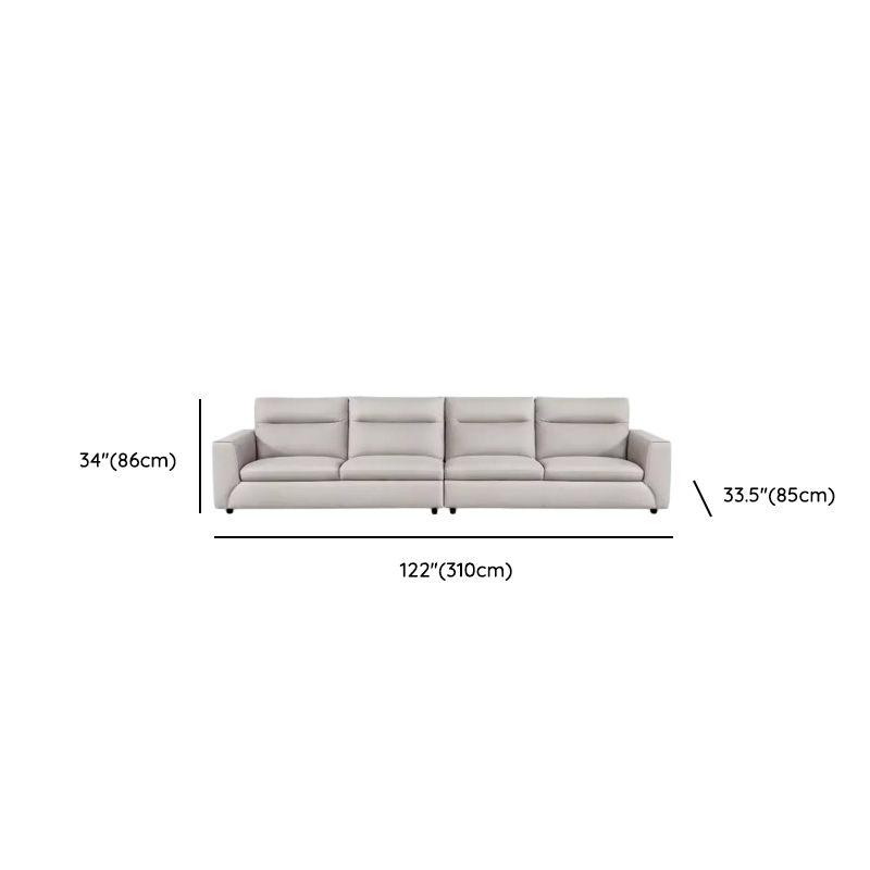 Durable Straight Scratch-proofed Sofa Couch with Pillow Back, Faux Leather, 2-piece Set, Horizontal Orientation, Square Arm - image 13