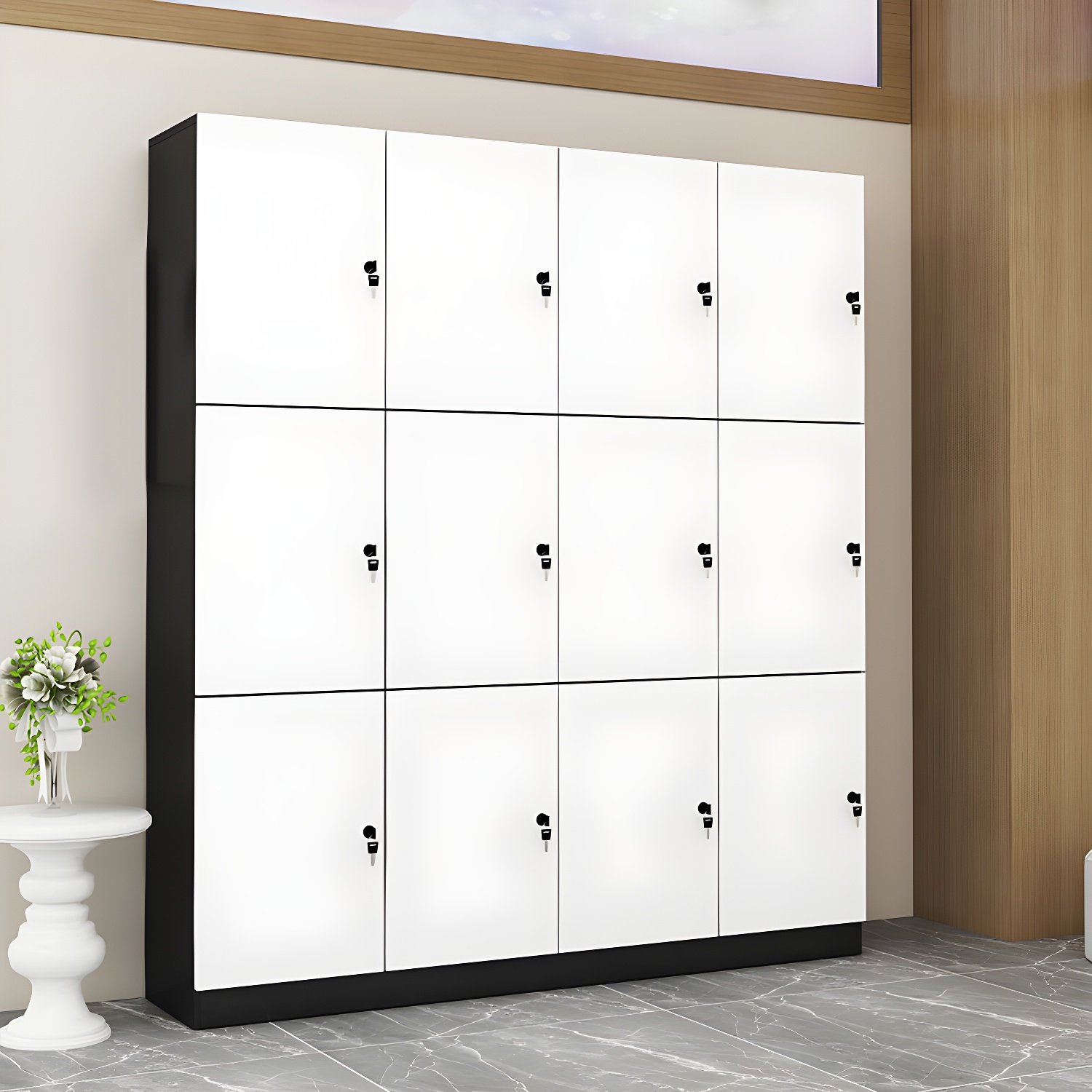 Manufactured Wood Matte Finish Storage Cabinet Modern Cabinet for Bathroom - image 6