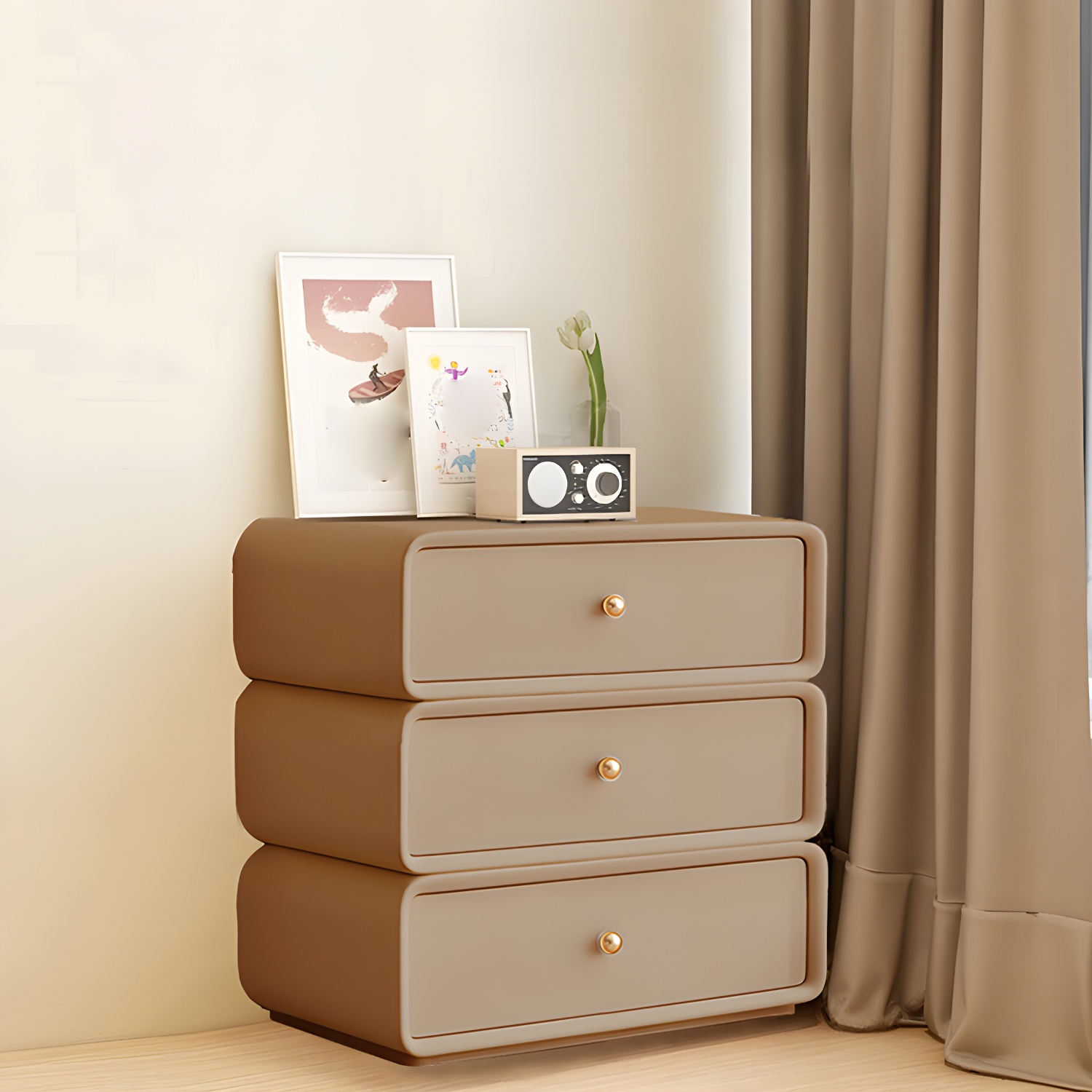 Modern Light Wood Dressers with Solid Wood Construction and Soft-Close Drawers - image 5