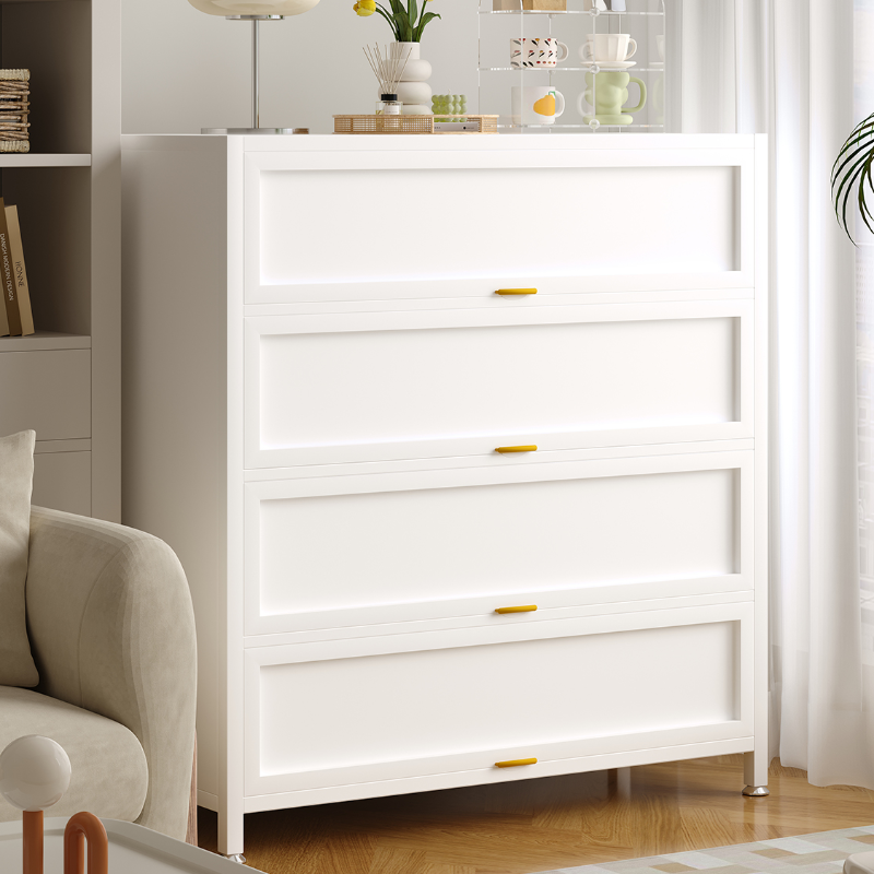 Casual Iron Desk Combo Dresser with Multiple Cabinets and Interior Shelves Options - image 6