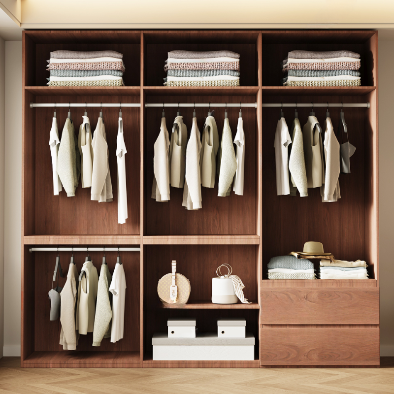 Acorn Minimalist Laminate Independent Wardrobe Closet with Soft Close Drawer, Soft Close Door, and Interior Shelves - image 3
