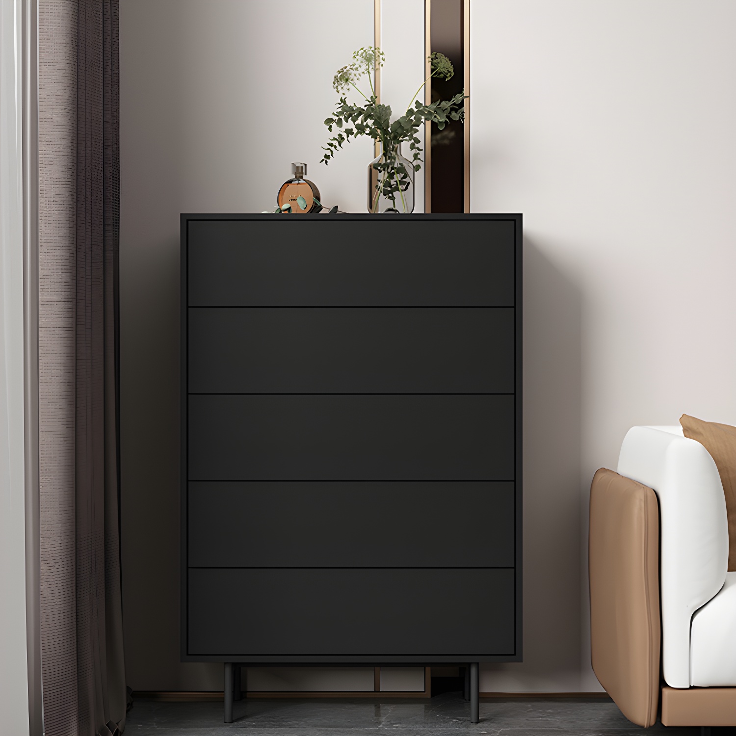 13.65-inch W Modern Storage Chest Dresser Manufactured Wood Storage Chest - image 17