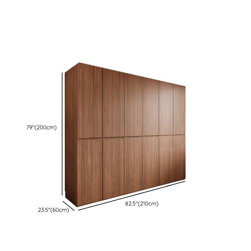 Cocoa Minimalist Natural Wood Wardrobe Closet with Soft Close Door, Interior Shelves, and Clothing Rod - image 22