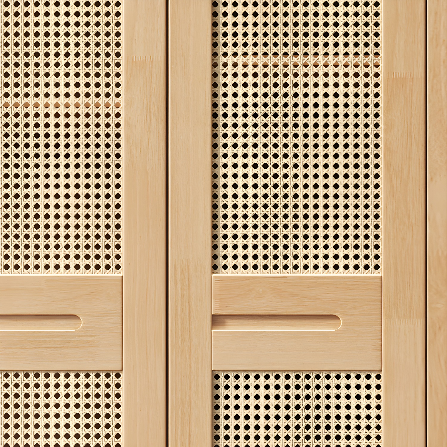 Modern Rubberwood Solid Wood Wardrobe Freestanding Wardrobe with Drawer - image 8