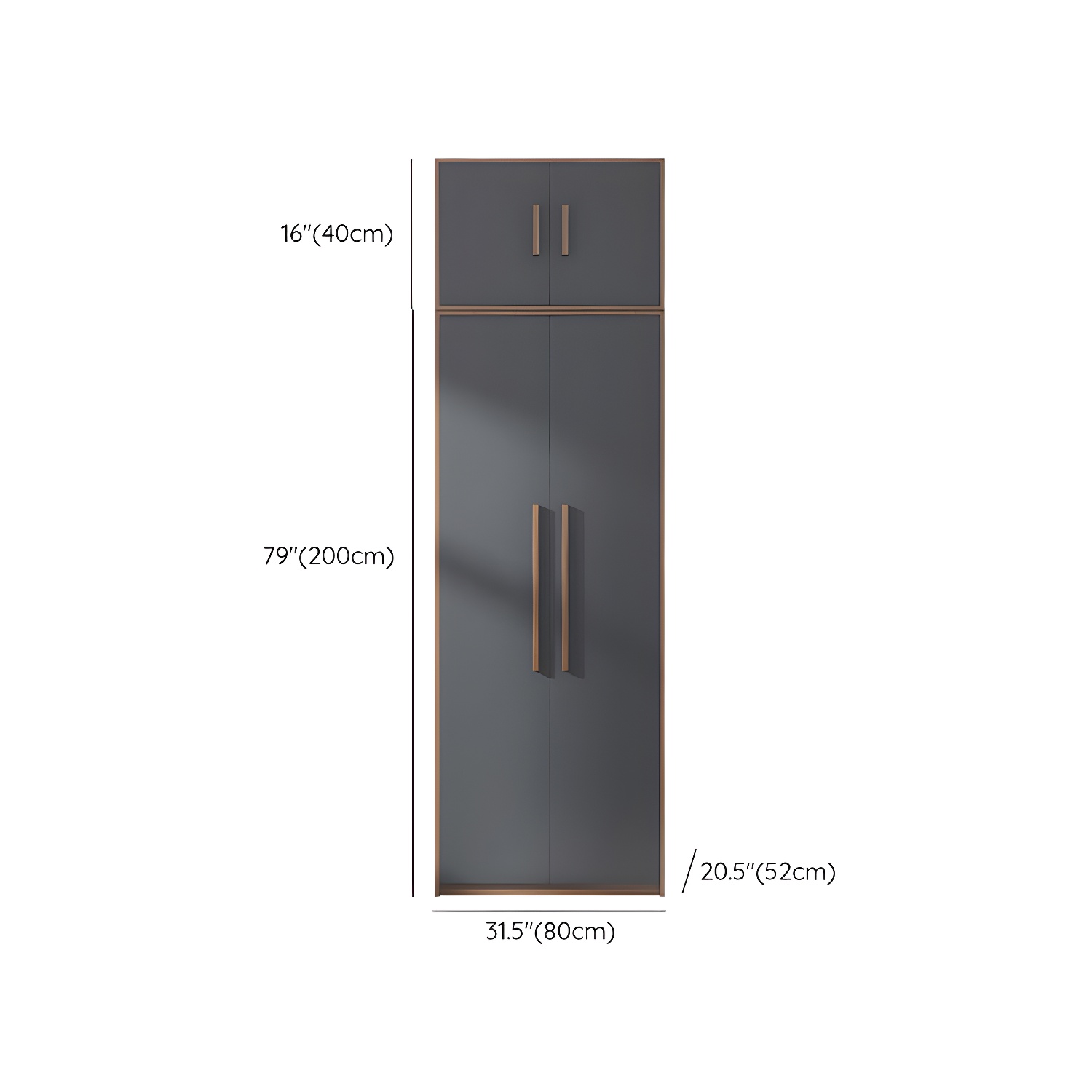 Contemporary Wardrobe Armoire Engineered Wood Wardrobe Closet - image 19