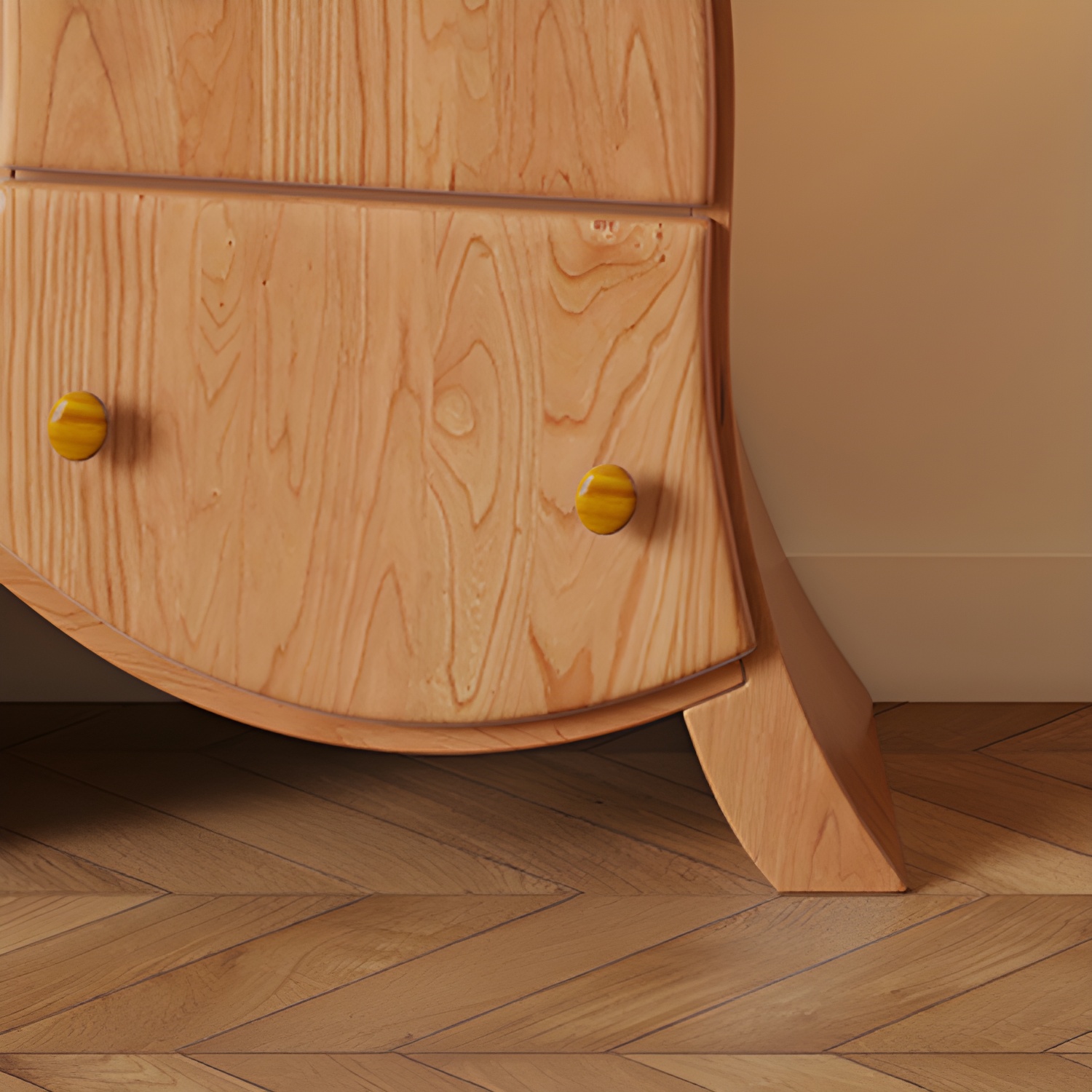 Rectangular Modern Accent Chest with Drawers and Cabinet Not Included- 85cm x 34cm x 130cm - image 13