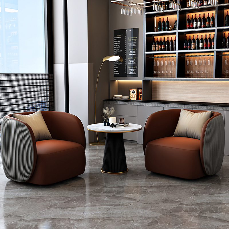 Modern Simple Style Dining Table Set with Padded Chair, Back Seat, and Arms - image 4