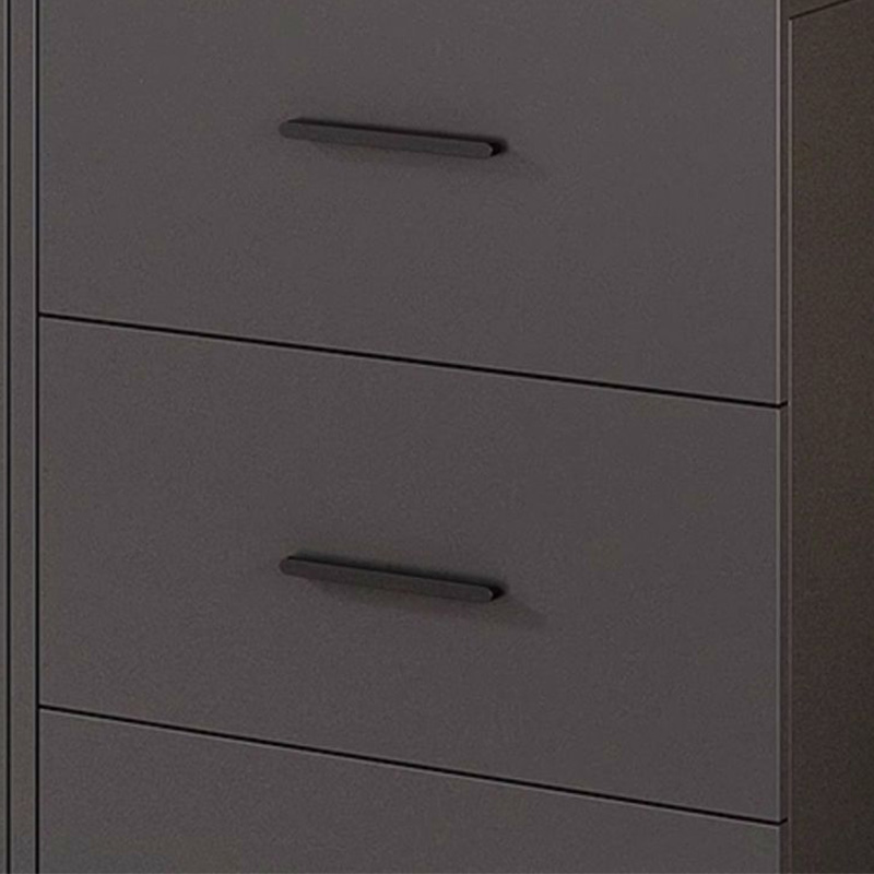 Trendy Charcoal Interior Shelves with Soft Close Drawer and Soft Close Door Timber Cabinet Armoire - image 7