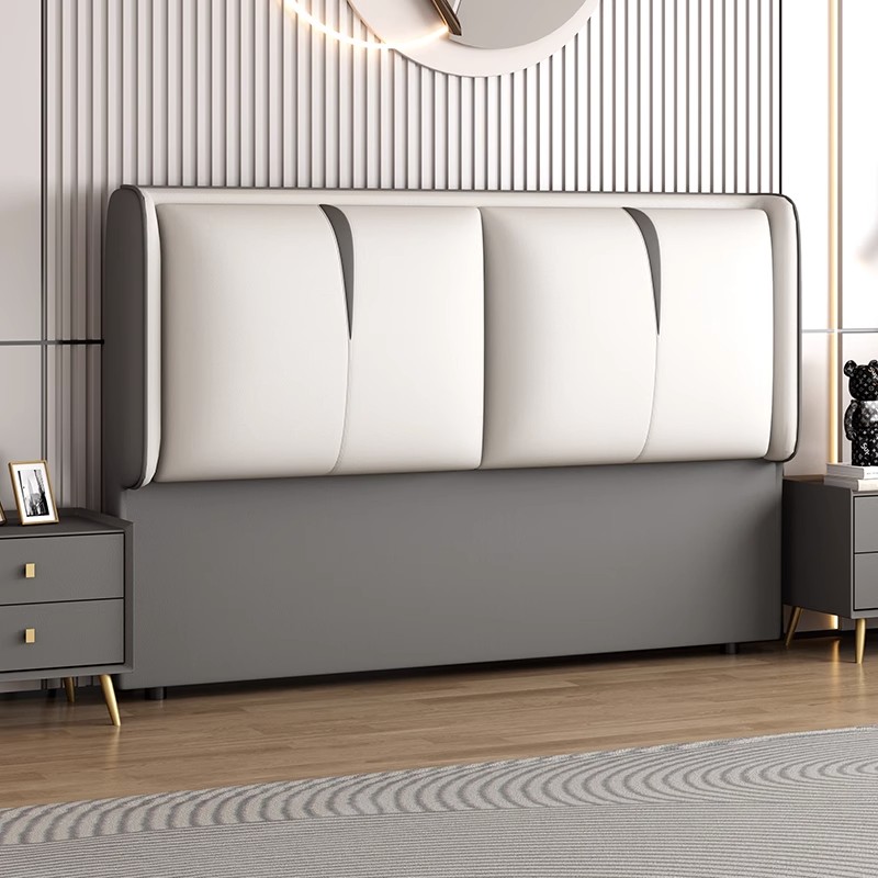 Minimalist Rectangle Timber Panel With Legs & Sponge Cushion for King(76"W x 80"L)/Queen(60"W x 80"L)/Full(54"W x 75"L) Bed, Standard（36-55“）