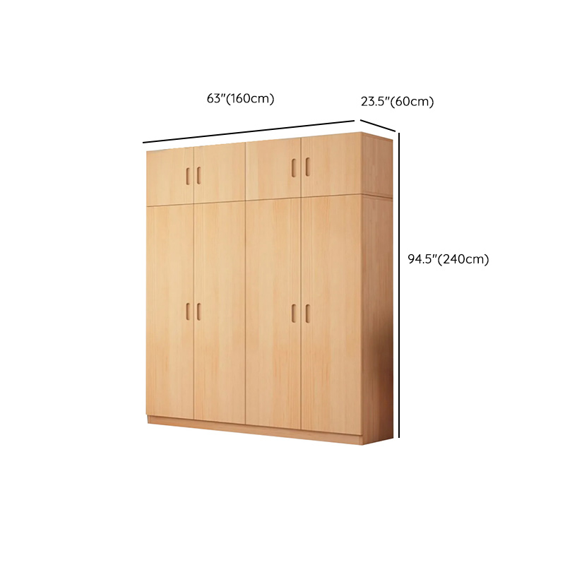Freestanding Natural Wood Natural Wardrobe - image 18