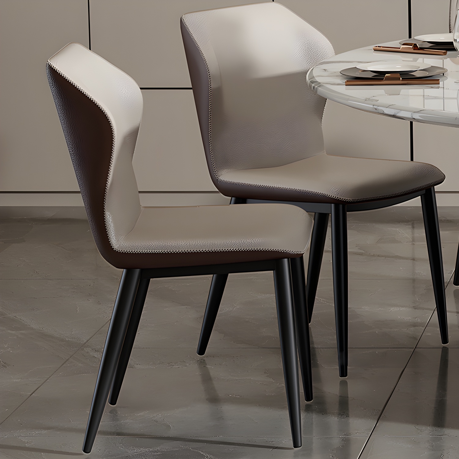 Modern 1/6/7/13 Pieces Furniture Round Stone Dining Set in White - image 9