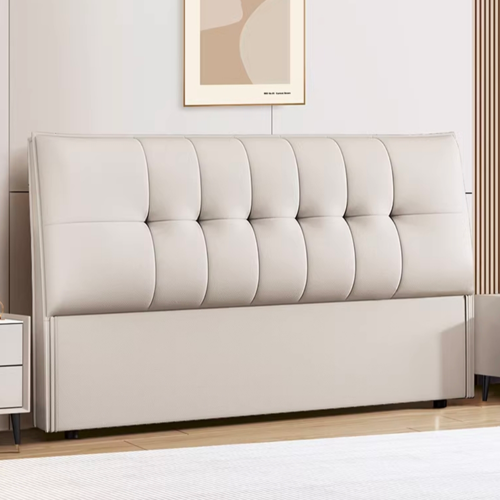 Modish No Distressing Button-tufted Panel Headboard in Rectangle Shape for King/Queen/Full Bed with Sponge Upholstery Fill and Standard Height