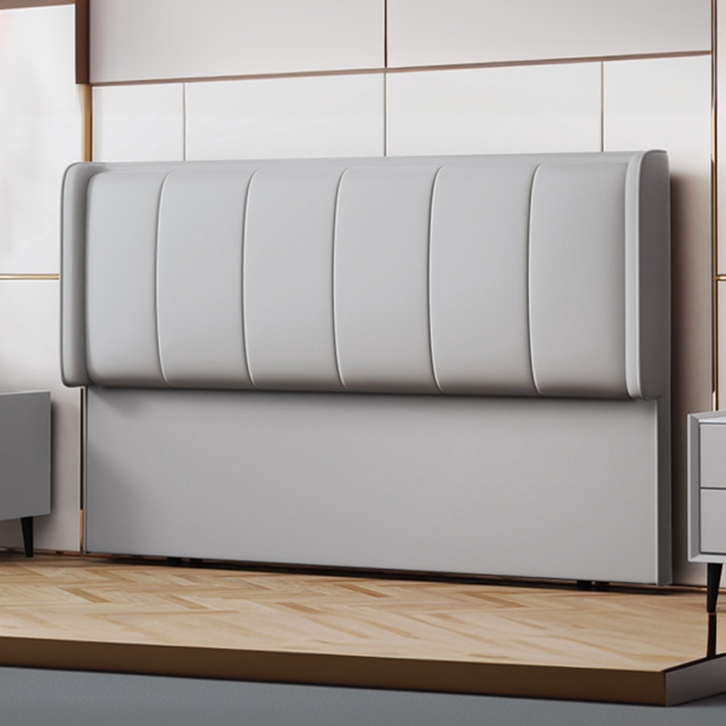 Modish No Distressing Timber Panel Headboard with Rectangle Shape for Full/Queen/Twin Bed, Featuring Sponge Upholstery and Standard Height - image 3