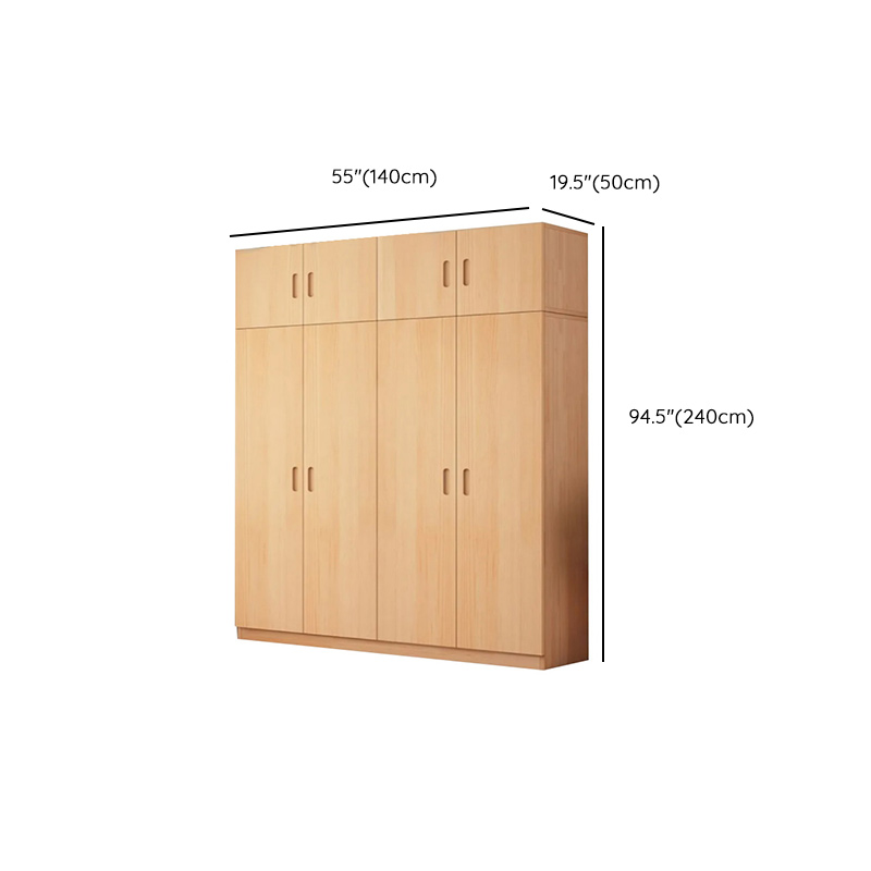 Freestanding Natural Wood Natural Wardrobe - image 26