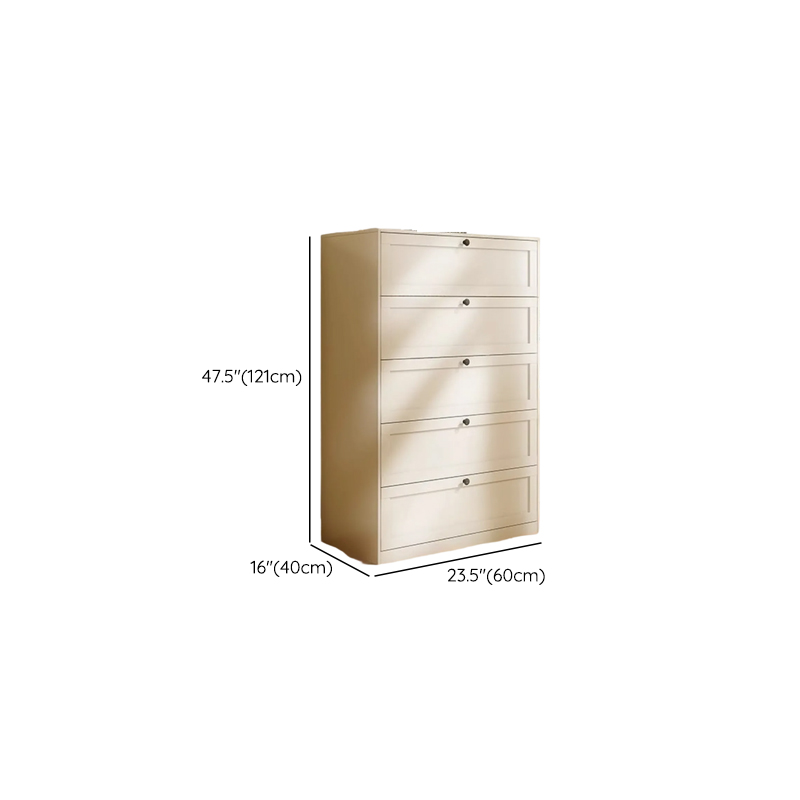 Simple Steel Bachelor Chest/Lingerie Chest with Drawers in White/Black - image 9