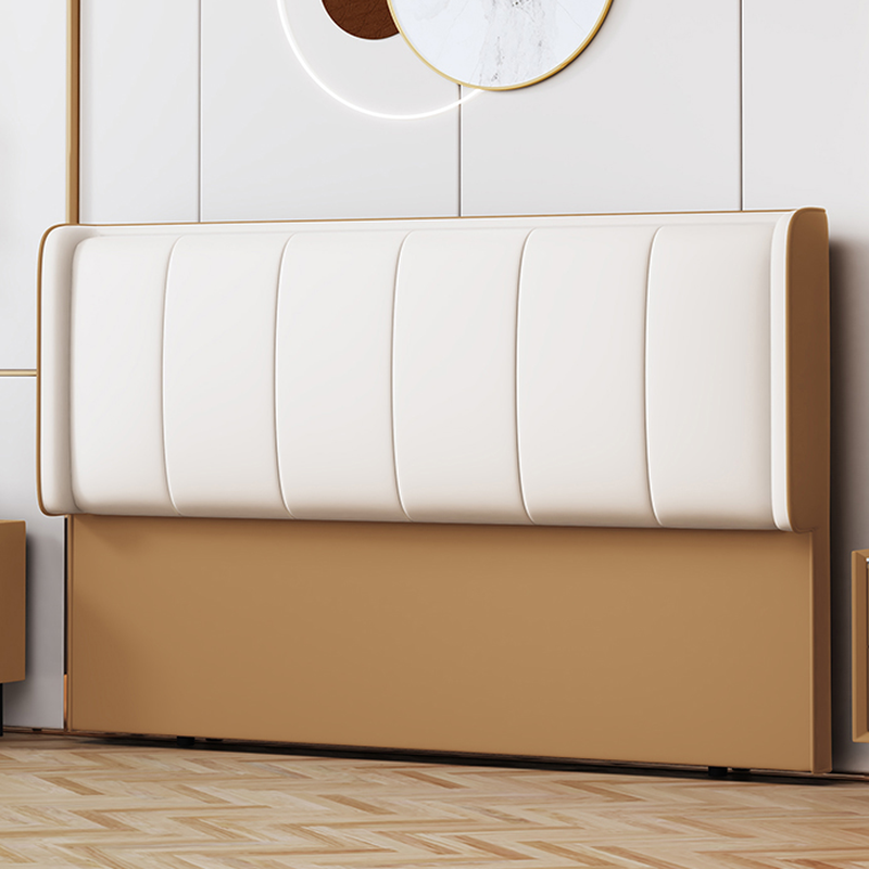Trendy Panel Headboard in Natural Wood with No Distressing, Rectangle Shape for Full/Queen Bed, Sponge Upholstery Fill, Standard Height - image 5