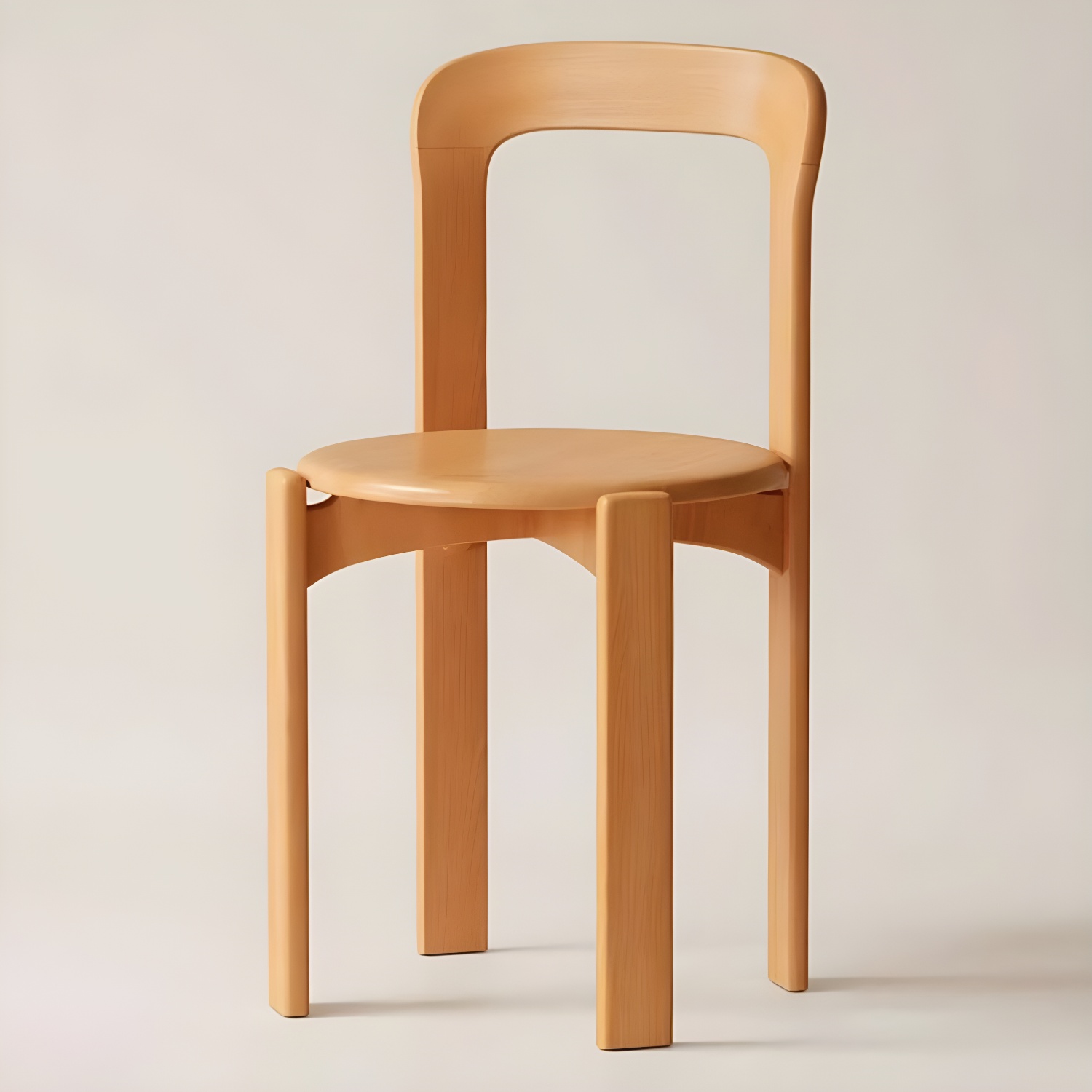 Modern Solid Wood Armless Dining Chair with Open Back for Kitchen & Dining - image 6