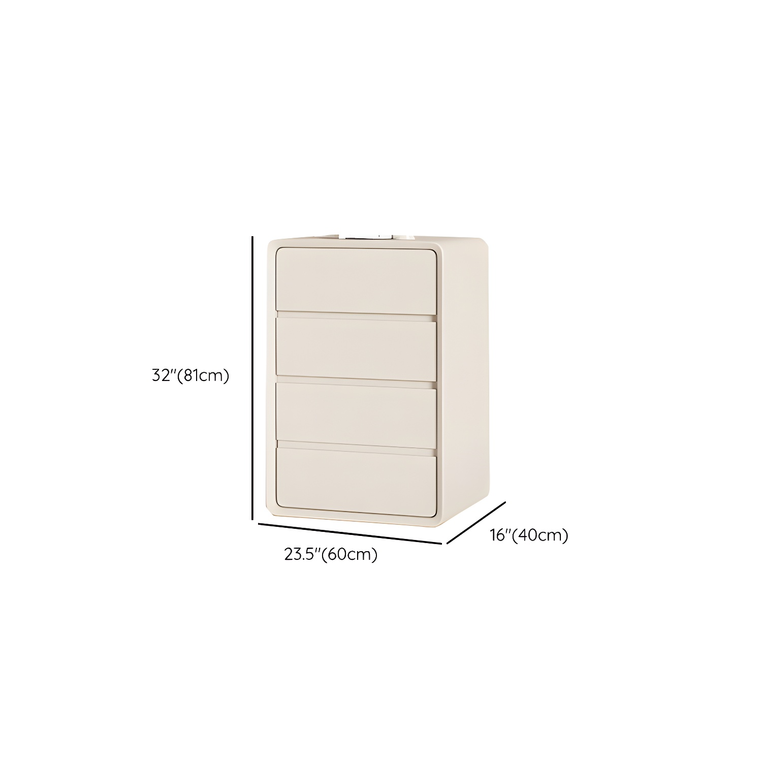 Narrow Modern White Wood Dresser with Soft Close Drawers for Living Room - image 11