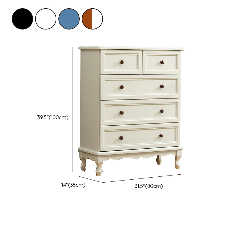 Traditional Solid Wood Dressers with Self Close Drawers in Compact Size - image 16