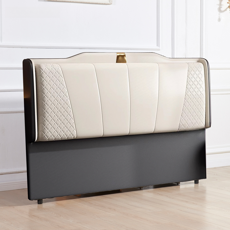 Art Deco Rectangular Wingback Timber Sponge headboard, With Legs, Size Full(54"W x 75"L), height Standard（36-55“） - image 3