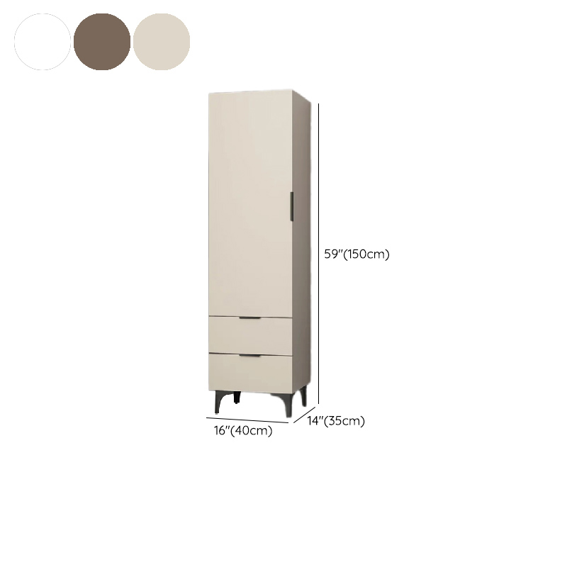 Rectangle Utility Cabinet with Locker, Glass Door, Pull Bars, White/Espresso/Off White Top, Soft Close Drawer, and Light - image 17
