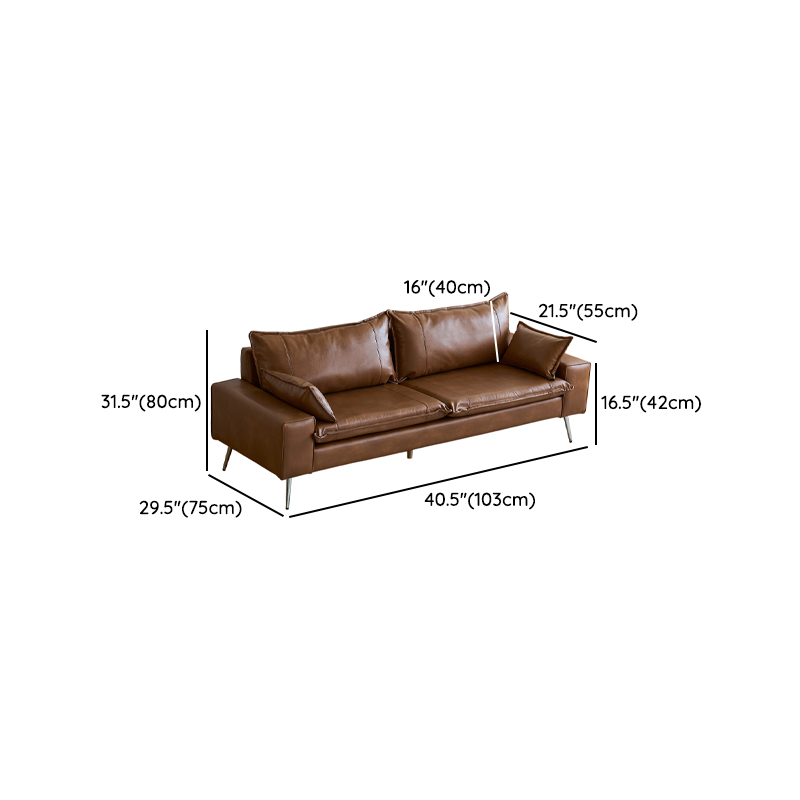 Modern Olive Green/Ink/Lemon Color Solid Color Leather/Corduroy Sofa Couch for Seats 4/Seats 3/Seats 2 - image 25