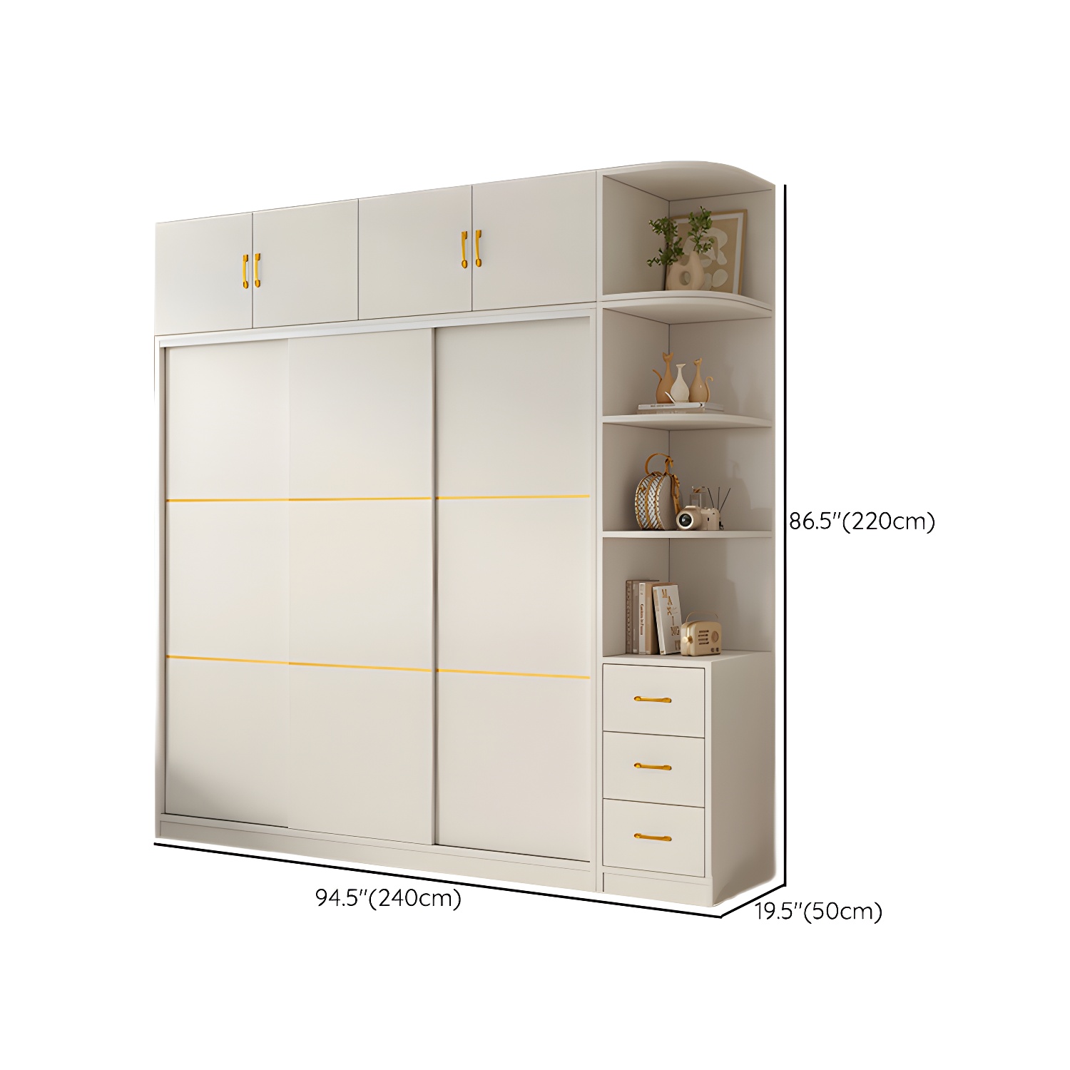 Spacious White Wardrobe Armoire with Shelves and Clothing Rod - Your Perfect Closet Solution - image 36