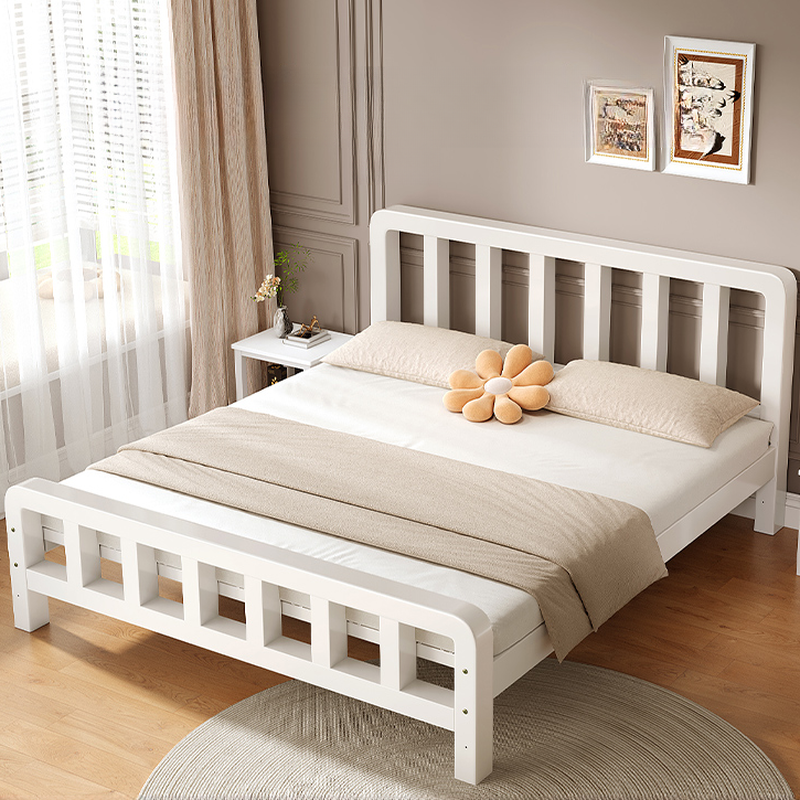 Solid Color Iron Slat Bed for Living Room - image 4