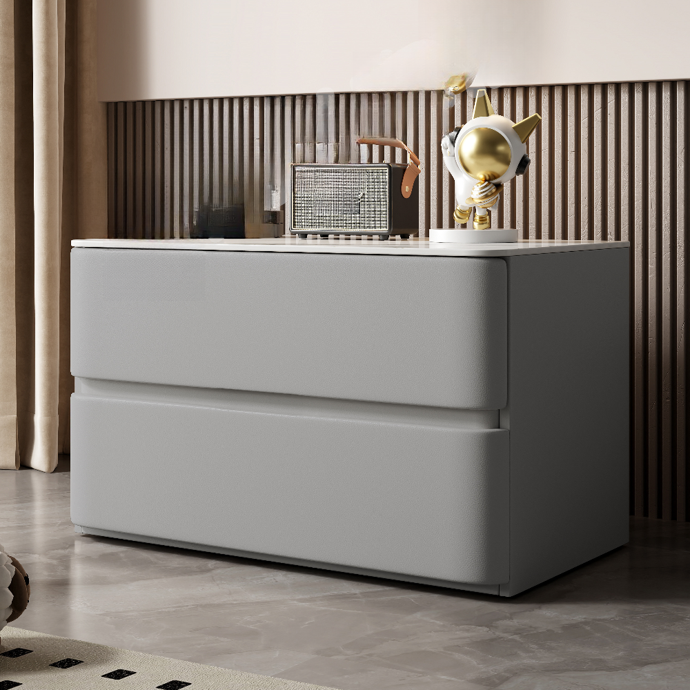 Artistic 2 Drawers Drawer Storage Bedside Table - image 7