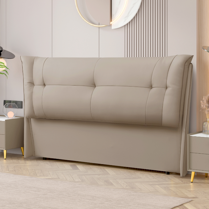 Modern Simple Style Wingback Headboard with No Distressing, Piled Tufted Rectangle Design for King/Full/Queen Bed, Featuring Sponge Upholstery and Standard Height - image 5